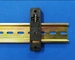20mm Width RB-233 Plastic Nylon Spring loaded Din Standard Rail Mounting Clip Black Din Rail Clip