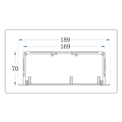 Custom Aluminum Heat dissipating Enclosure With Flange For Electronic Industrial Controller